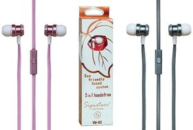 Signature 3.5Mm Vm-62 Champ Series Eco Friendly Handsfree Earphone For Smartphones