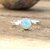 Jaipur Gemstone Fire Opal Stone Silver Ring 7.45 ratti Gemstone