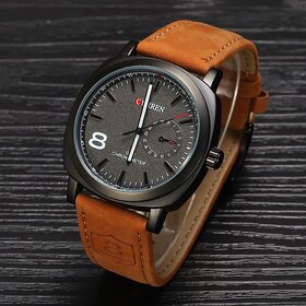 Curren 8NO Military Series Brown Sports Analog Watch For Men