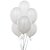 Crazy Sutra High Quality Metallic White Party Balloons (50pc)