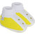 Neska Moda Baby Boys and Girls Stud Yellow Booties For 0 To 12 Months Infants SK185