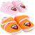 Neska Moda Pack Of 2 Baby Infant Soft Orange and Baby Pink Booties For Age Group 0 To 12 Months SK188andSK190