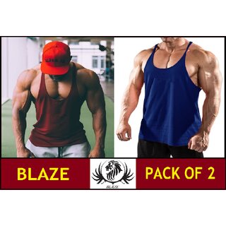 The Blazze Gym Tank Stringer For Men Pack Of Two