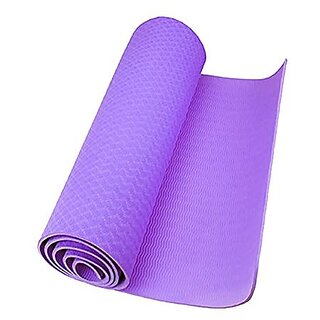 Strauss Lightweight Eco Friendly Yoga Mat 6 mm (Purple)