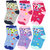 Neska Moda Cotton Ankle Length Multicolor Kids 6 Pair Socks For 7 To 13 Years SK300