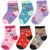 Neska Moda Cotton Ankle Length Multicolor Kids 6 Pair Socks For 1 To 3 Years SK301