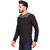 Pause Men's Black Cowl Neck Full Sleeve T-Shirt
