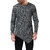 PAUSE Grey Solid Cotton Round Neck Slim Fit Full Sleeve Men's T-Shirt