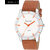FancyLook Leather Strap White Dial Men's Watch-Lo-COLORS-1002M 6 month warranty