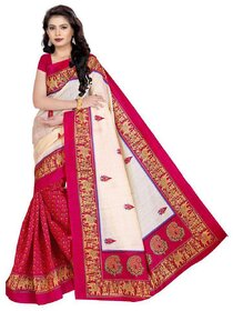Svb Saree Pink Colour  Bhagalpuri Silk Saree With Blouse