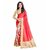 Svb Sarees Red Colour Bhagalpuri Silk Saree With BlousePiece