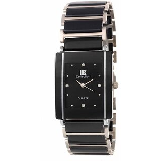                       IIK Collection Silver Black Square Dial Best Designing Stylist Professional  Analog Metal Watch For Men,Boys                                              