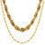 Gold Plated High Quality Chain Combo by Sparkling Jewellery
