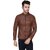 Garmadian Brown Pu Leather Jacket For Men