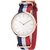 True Choice DW MLATI Multi Color Fabric Strap Round Dial Analog Watch For Girls