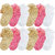 Neska Moda Premium Kids 12 Pairs Ankle Length Frill SocksAge Group 2 To 3 YearsBrown Pink White