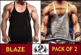 The Blazze Gym Tank Stringer For Men Pack Of Two