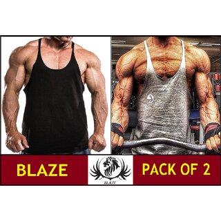 The Blazze Gym Tank Stringer For Men Pack Of Two
