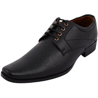                       Lishtree Men's Black Formal Shoes                                              