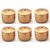 Comet Multipurpose Storage Container Set of 6 Pcs //Pc 450 ml  With Gold Finishing