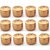 Comet Metal  Multipurpose Storage Container Set of 12 Pcs//pc 450 ml with Gold Finishing
