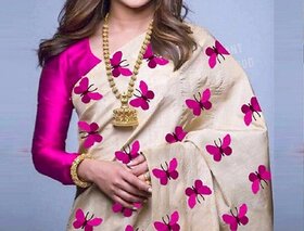 Bollywood style zarana silk embroidery saree with contrast bouse