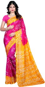 Svb Saree Multicolour  Tussar silk  Bandhani saree
