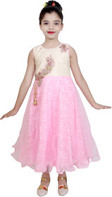 KBKIDSWEAR Girl's Party-Wear Premium Net Ball Gown