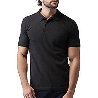 Revent Men'S Black Polo T-Shirt