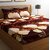 Reet Textile 3D Printed Brown Polycotton Double Bed Sheet with 2 Pillow Covers