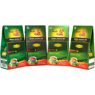 Pack of 4  All in One Herbal Masala Tea Sugarfree Cardamom