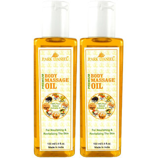                       Park Daniel Organic Body Massage oil - Natural & Undilutedcombo of 2 bottles of 100 ml (200 ml)                                              