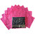 ADWITIYA Designer Single Saree Cover 12 Pcs Set (Pink)