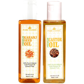 Park Daniel Premium Karanj oil and Castor oil combo of 2 bottles of 100 ml (200ml) Park Daniel Premium Karanj oil and Castor oil combo of 2 bottles of 100 ml (200ml)