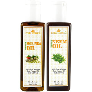 Park Daniel Premium Moringa oil and Neem oil combo of 2 bottles of 100 ml (200ml) Park Daniel Premium Moringa oil and Neem oil combo of 2 bottles of 100 ml (200ml)