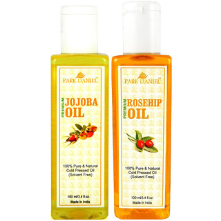                       Park Daniel Premium Rosehip oil and Jojoba oil combo of 2 bottles of 100 ml (200ml)                                              