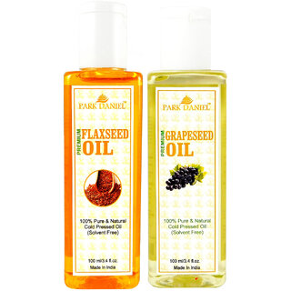 Park Daniel Premium Flaxseed oil and Grapeseed oil combo of 2 bottles of 100 ml (200 ml) Park Daniel Premium Flaxseed oil and Grapeseed oil combo of 2 bottles of 100 ml (200 ml)