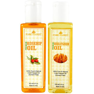 Park Daniel Premium Rosehip oil and Wheatgerm oil combo of 2 bottles of 100 ml (200ml) Park Daniel Premium Rosehip oil and Wheatgerm oil combo of 2 bottles of 100 ml (200ml)
