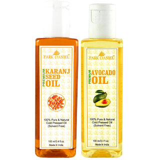 Park Daniel Premium Karanj oil and Avocado oil combo of 2 bottles of 100 ml (200ml) Park Daniel Premium Karanj oil and Avocado oil combo of 2 bottles of 100 ml (200ml)