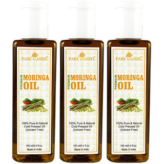                      Park Daniel Premium Moringa oil combo of 3 bottles of 100 ml (300 ml)                                              