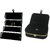 ADWITIYA Combo-Black Earring Studs Organizer  Ring Pocket Case Velvet Travel Jewelry Box