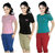 AdiRattan Combo of 3 T-Shirt  3 Capri for Girls/Women