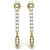 Avsar Real Gold and Diamond Vaishali Earrings  AVE019