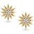Avsar Real Gold and Diamond Star Earrings  AVE025