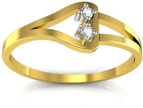 Avsar Real Gold and Diamond Neelam Ring TAR021A