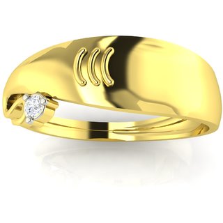 Avsar Real Gold and Diamond Shahid Men Ring AVR002