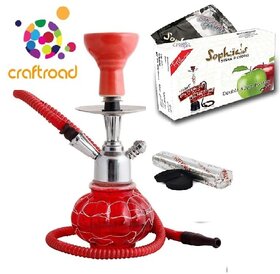 Emarket Hookah With Flavour And Coal 10 Inches