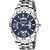 Espoir Blue Round Dial Silver Stainless Steel Analog Casual Watch For Men - Aran0507