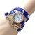 Blue Exclusive Love Belt diamond studded prisiouse collaction love bracelet for valantine Analog Watch - For Girls 6 month warranty