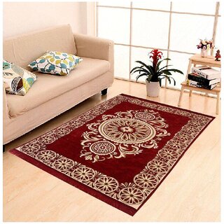 Peponi Chenille Velvet Carpet For Living Room 7X5Feet-Bedroom-Drawing Room-Floor-Home-Dining Hall-Home Decoration